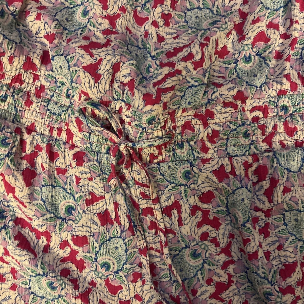 Loft Size Small Bloom Smocked Strappy Jumpsuit Wide Leg Adjustable Straps - Picture 5 of 8